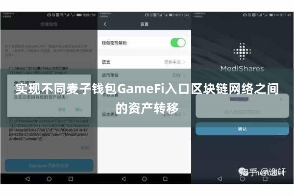 实现不同麦子钱包GameFi入口区块链网络之间的资产转移